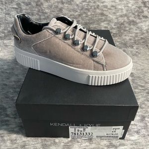 Kendall + Kylie Rae Velvet Platform Sneakers. Unworn. Brand New.